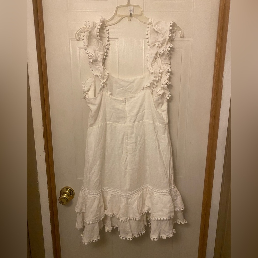 Selfie Leslie Annie Ruffle Pom-Pom Mini Dress - Picture 9 of 13
